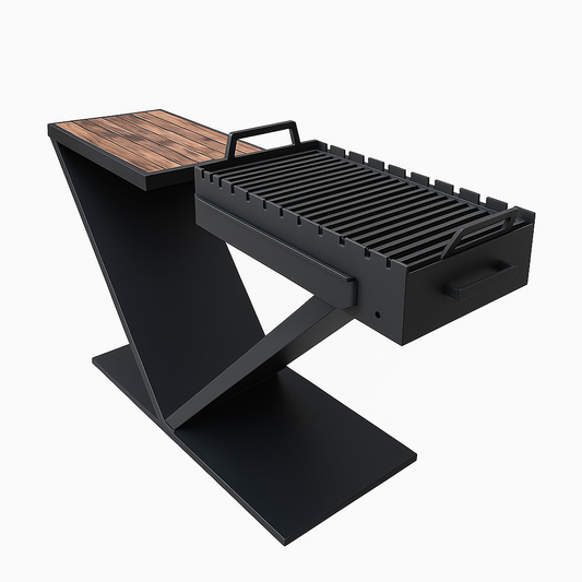 Z-Frame Modern Steel Barbecue Stand – Handcrafted in Cape Town